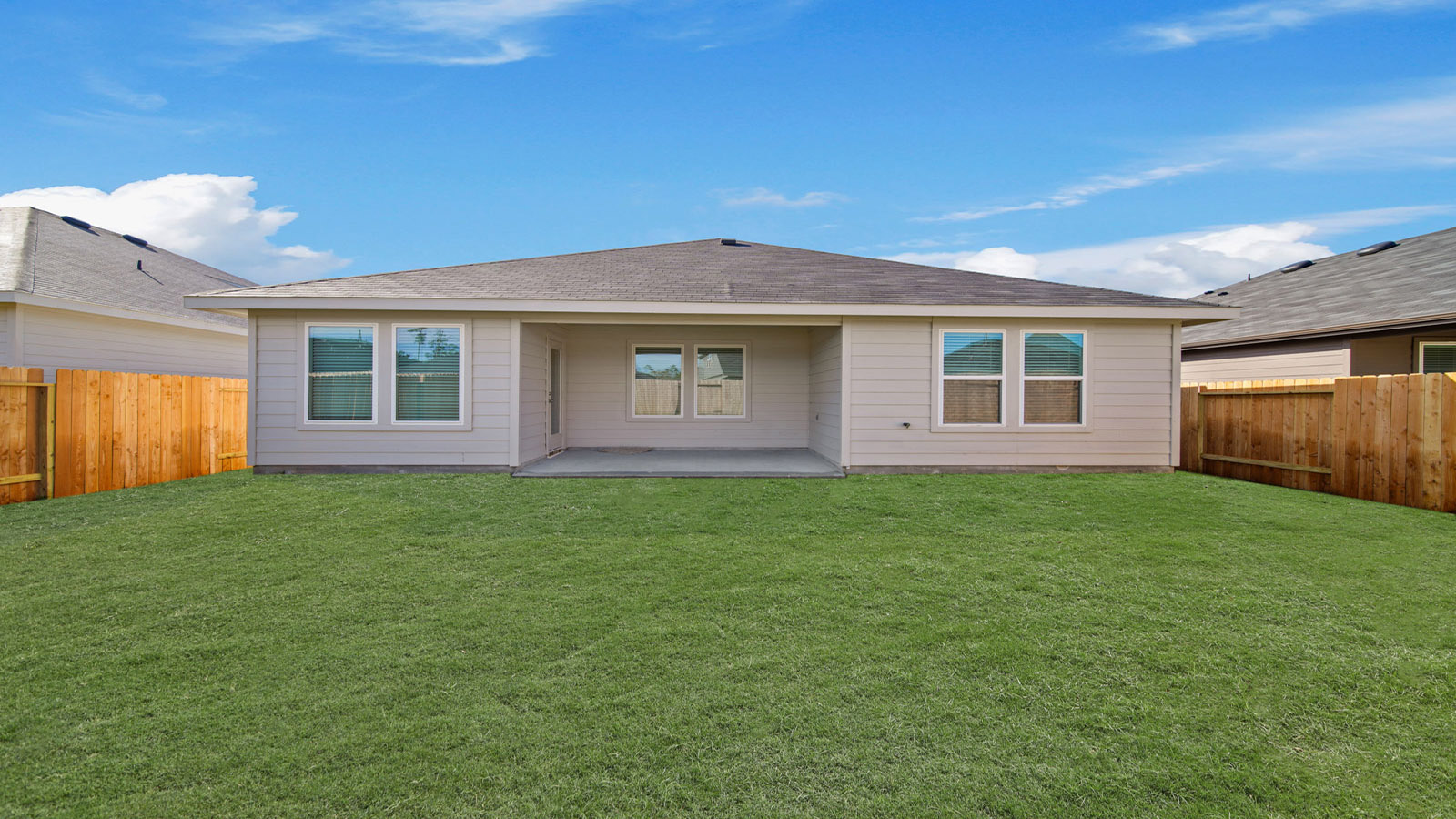 Fully Landscaped backyard