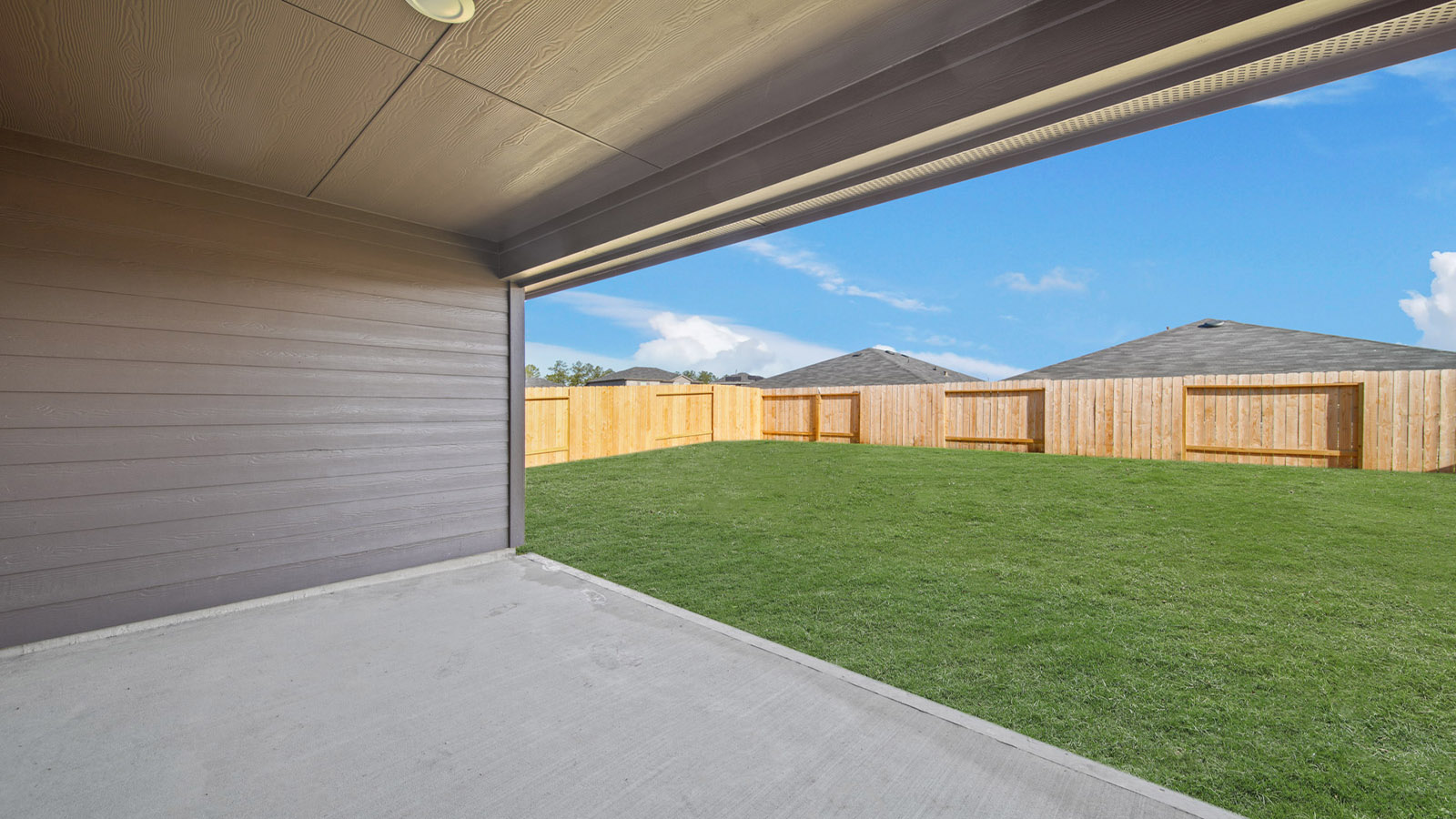 Fully Landscaped backyard