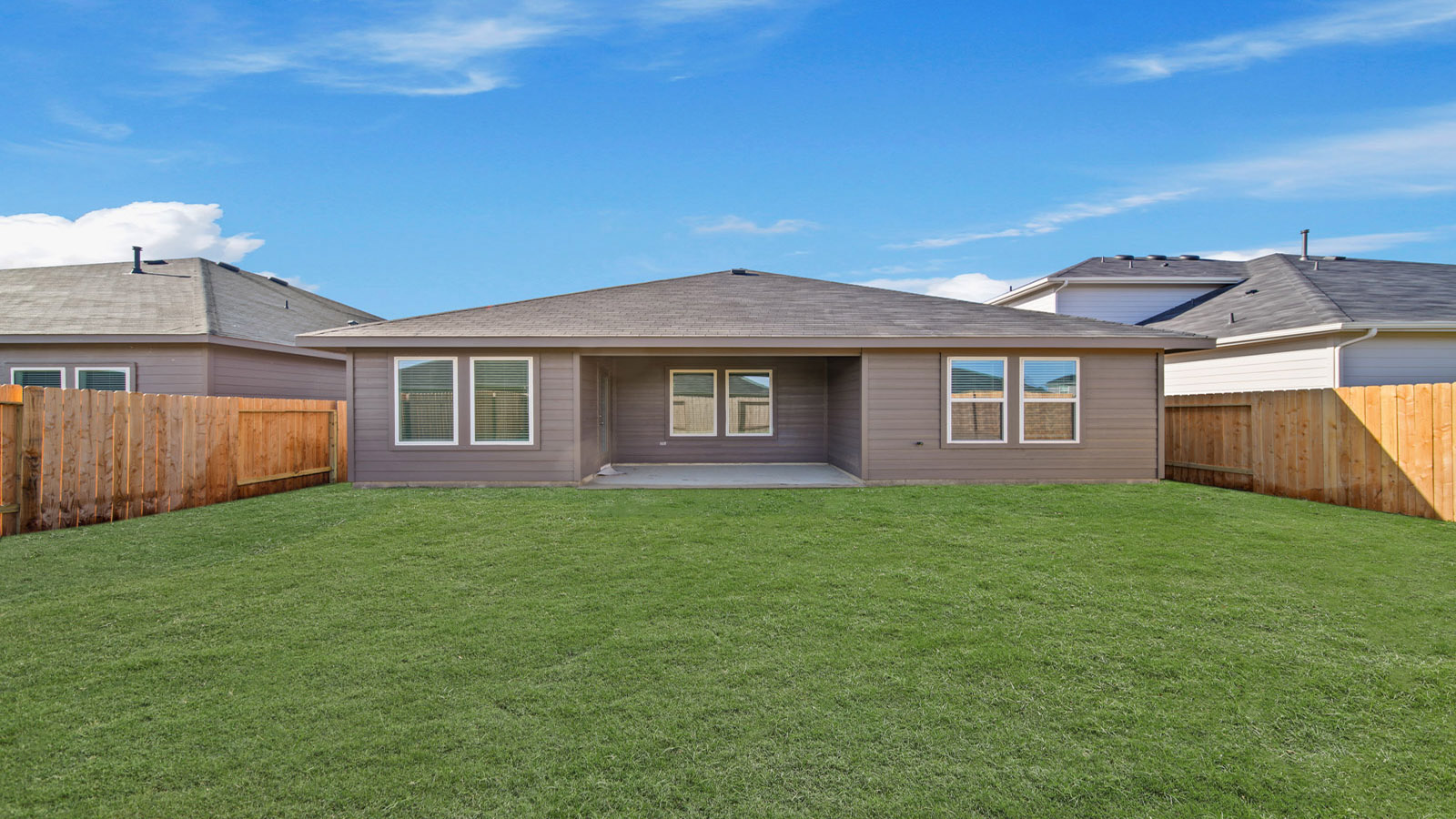 Fully Landscaped backyard