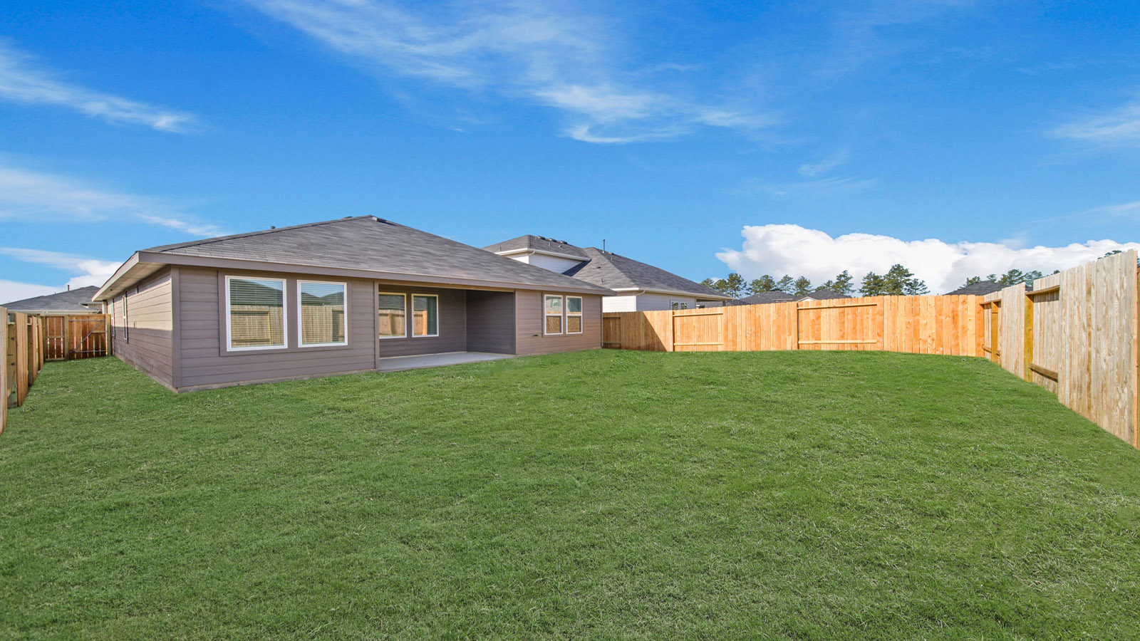 Fully Landscaped backyard