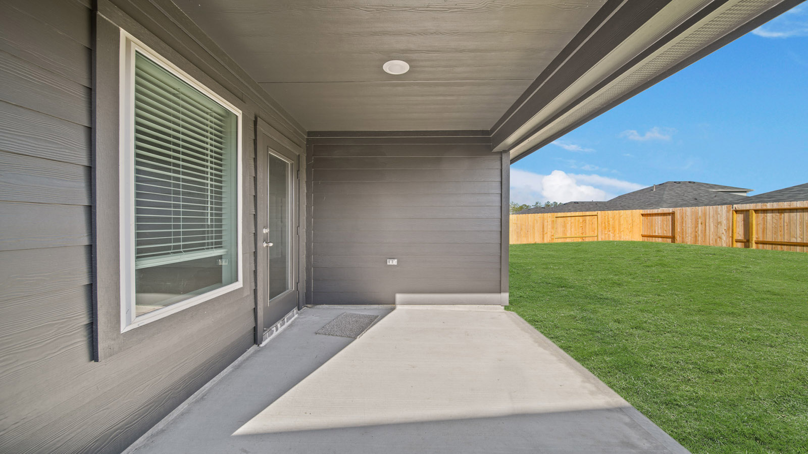 Fully Landscaped backyard