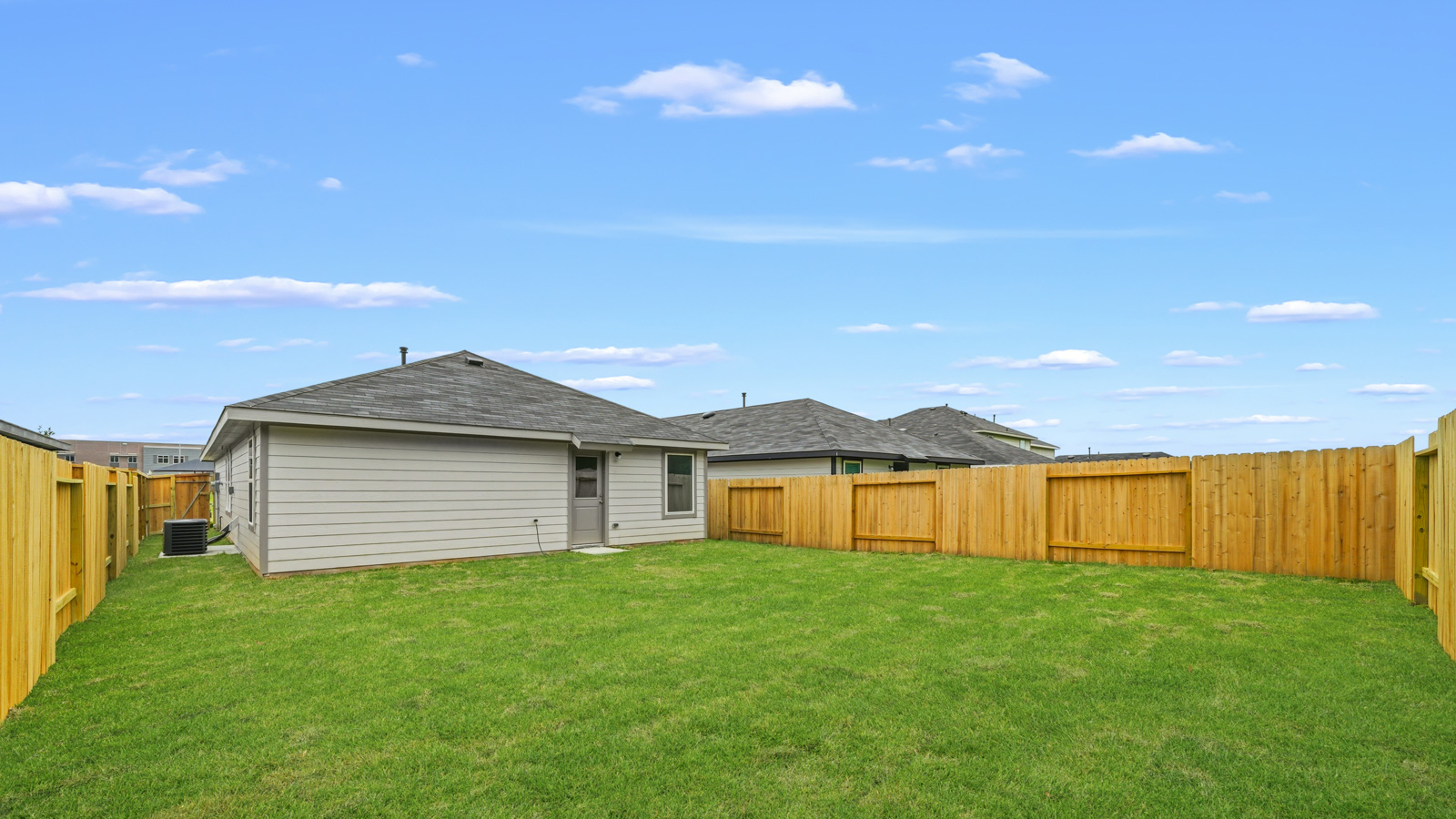 Fully Landscaped backyard