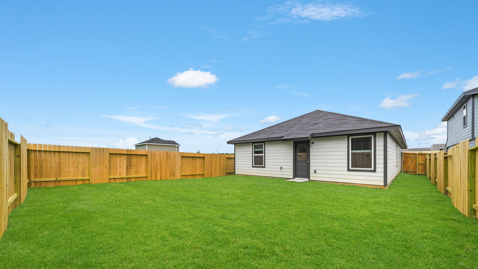 Fully Landscaped backyard