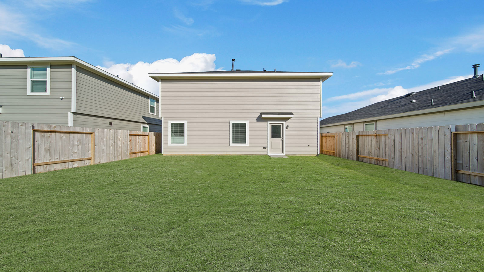 Fully Landscaped backyard