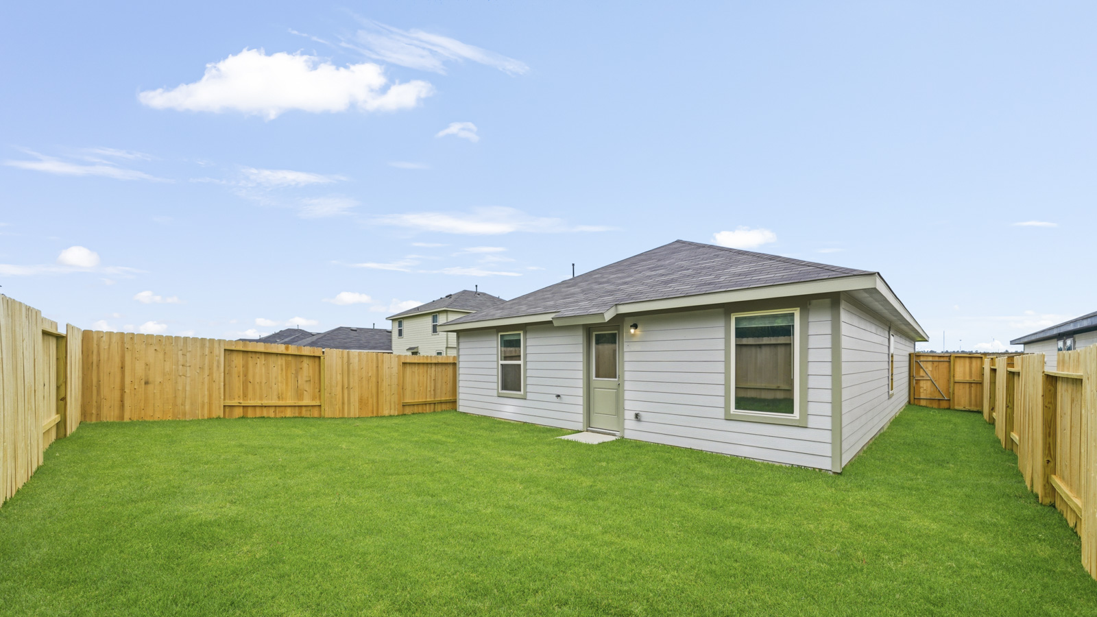 Fully Landscaped backyard