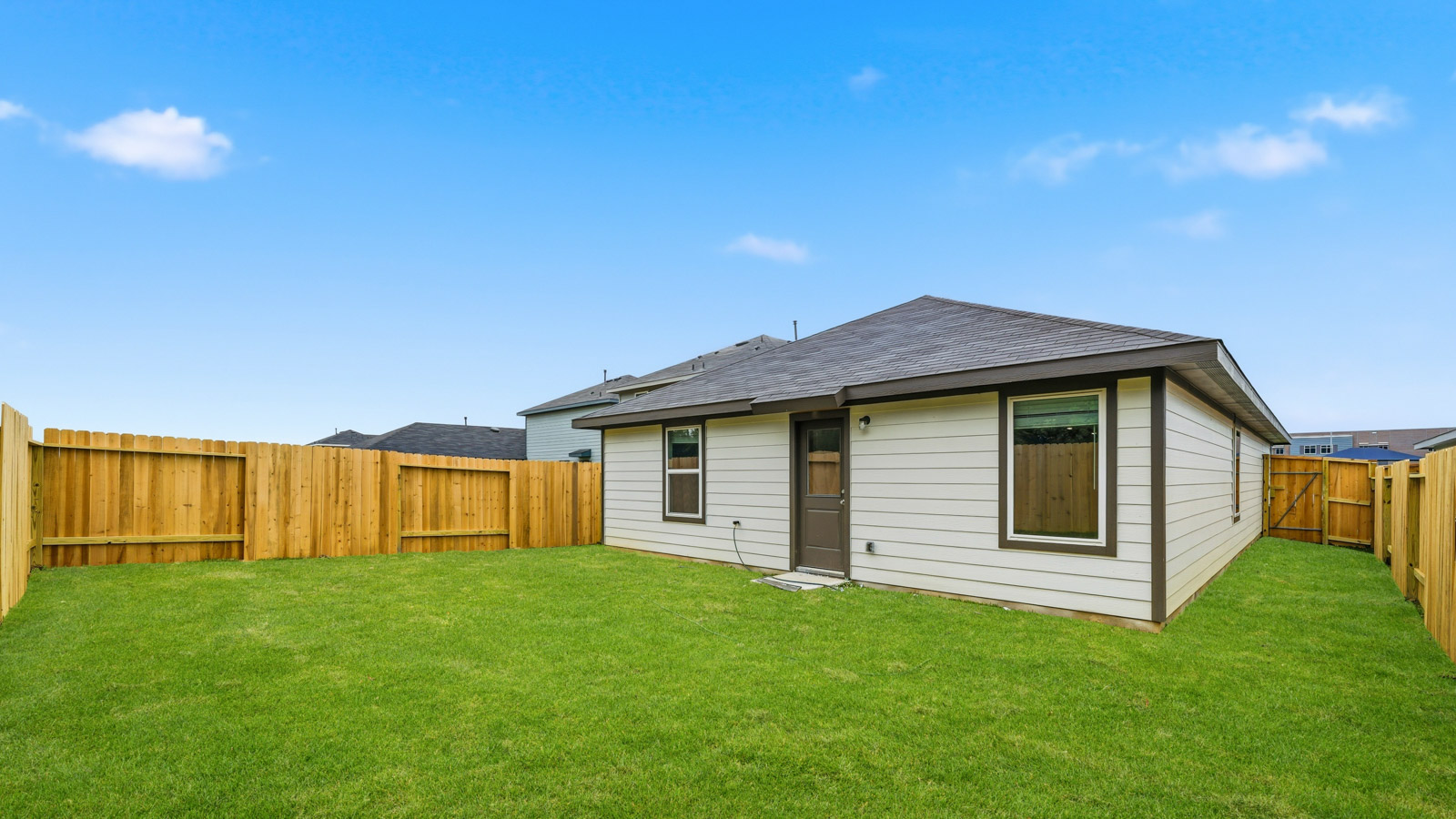 Fully Landscaped backyard