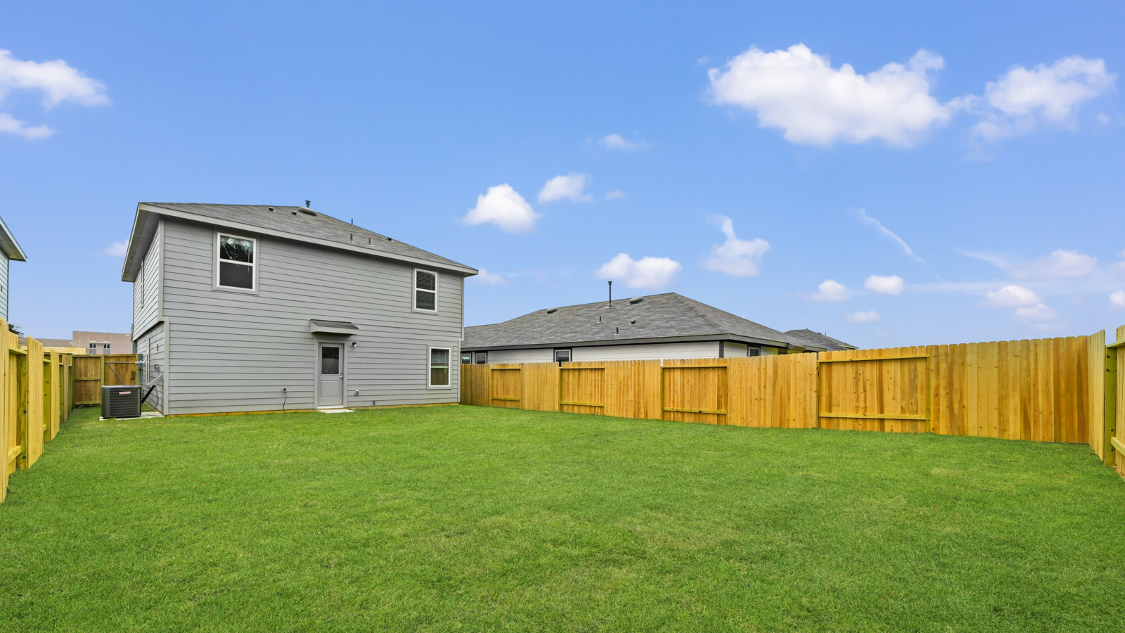 Fully Landscaped backyard