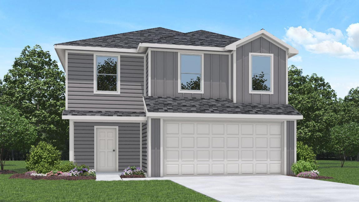 This home — photograph published by the builder
