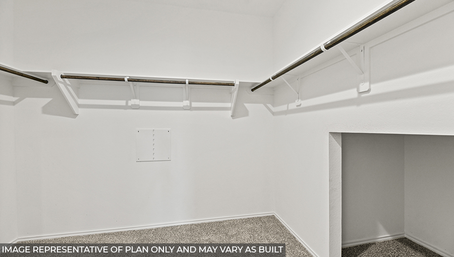 Primary walk in closet