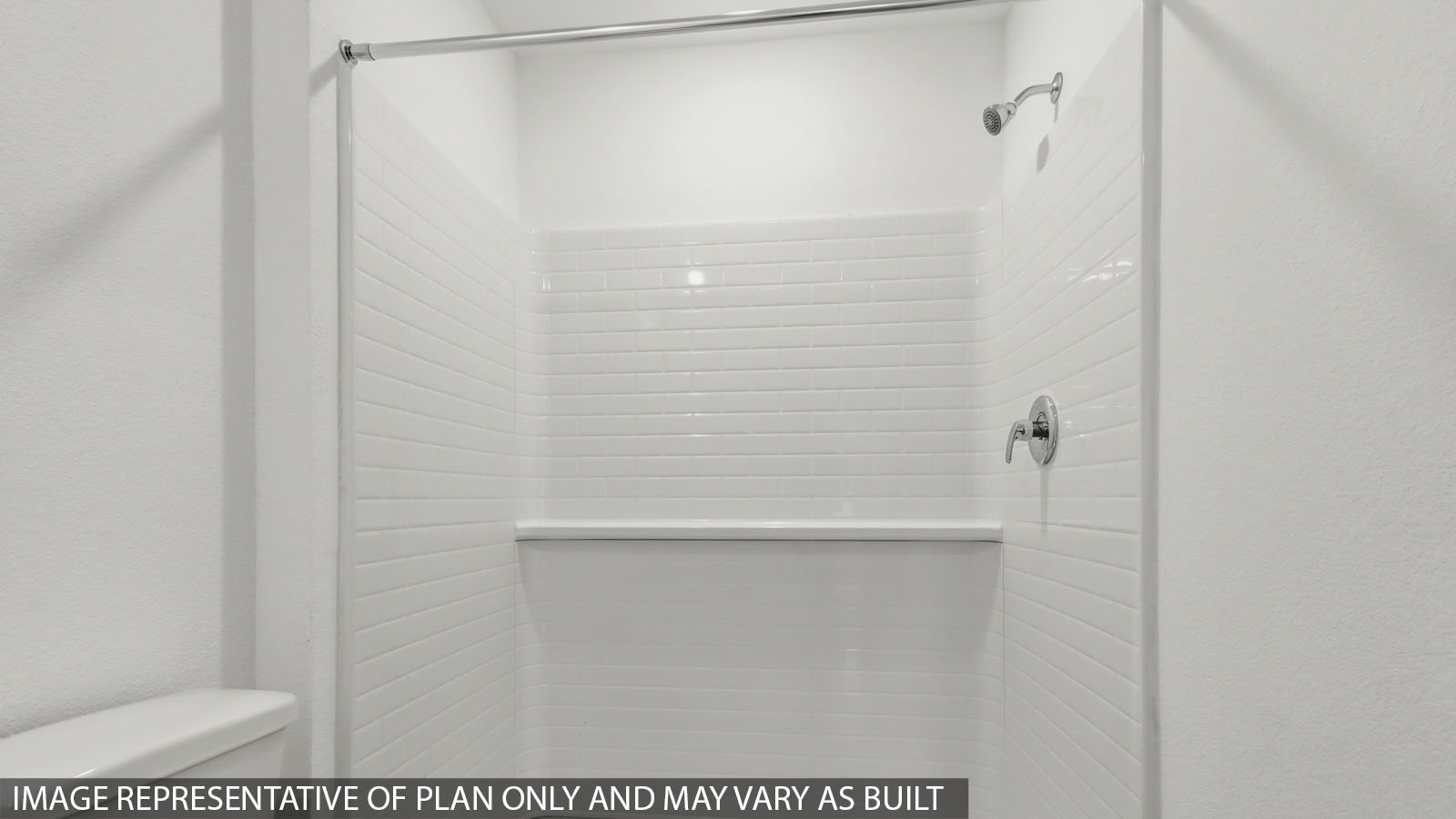 Primary bathroom with single sink