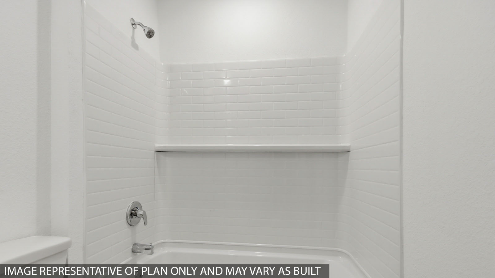 Secondary bathroom with single sink