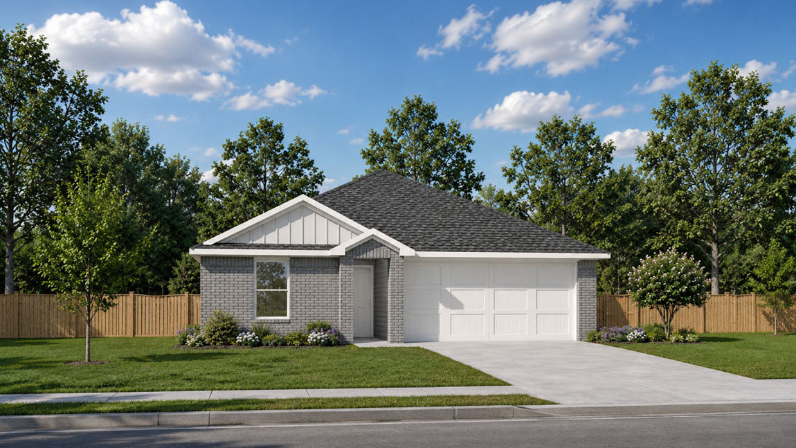 This home — photograph published by the builder