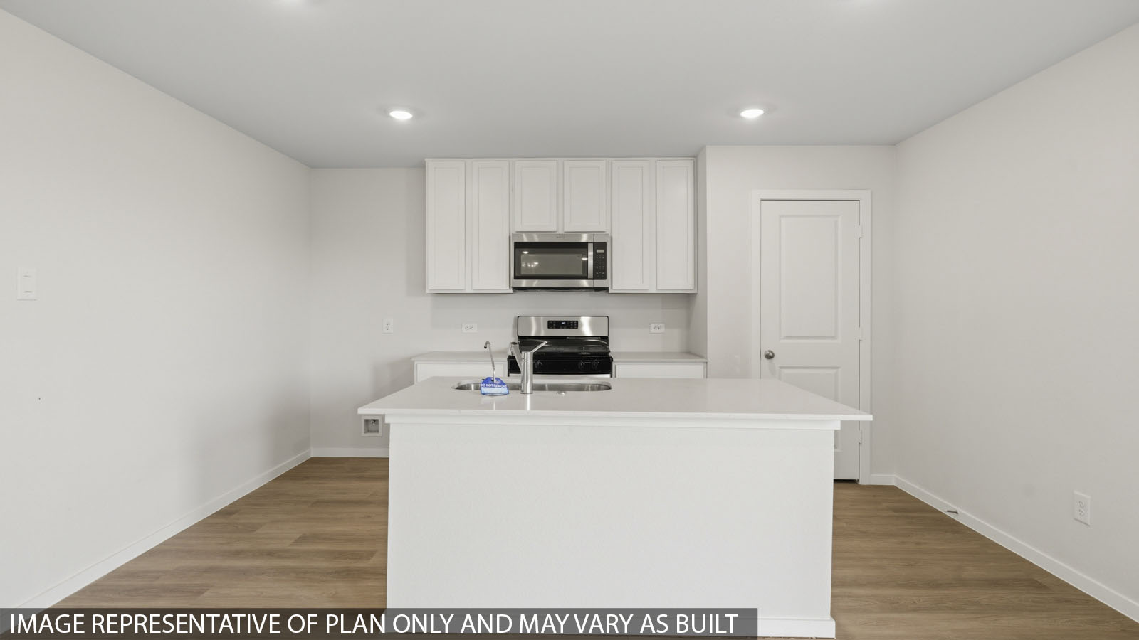 Open concept living, dining, and kitchen area