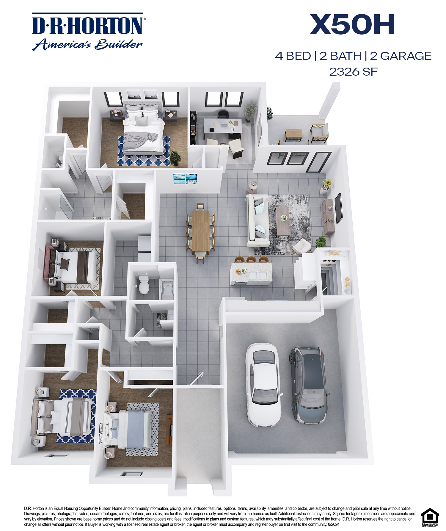 3D X50H Floor Plan