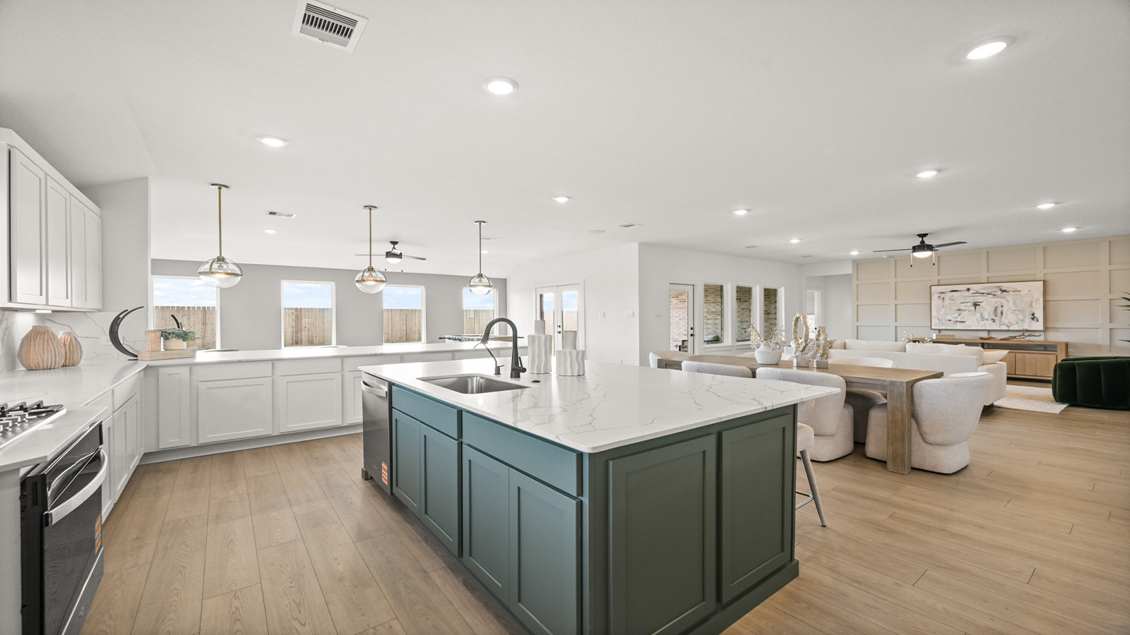 kitchen with island