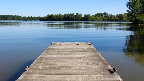 dock at the lake