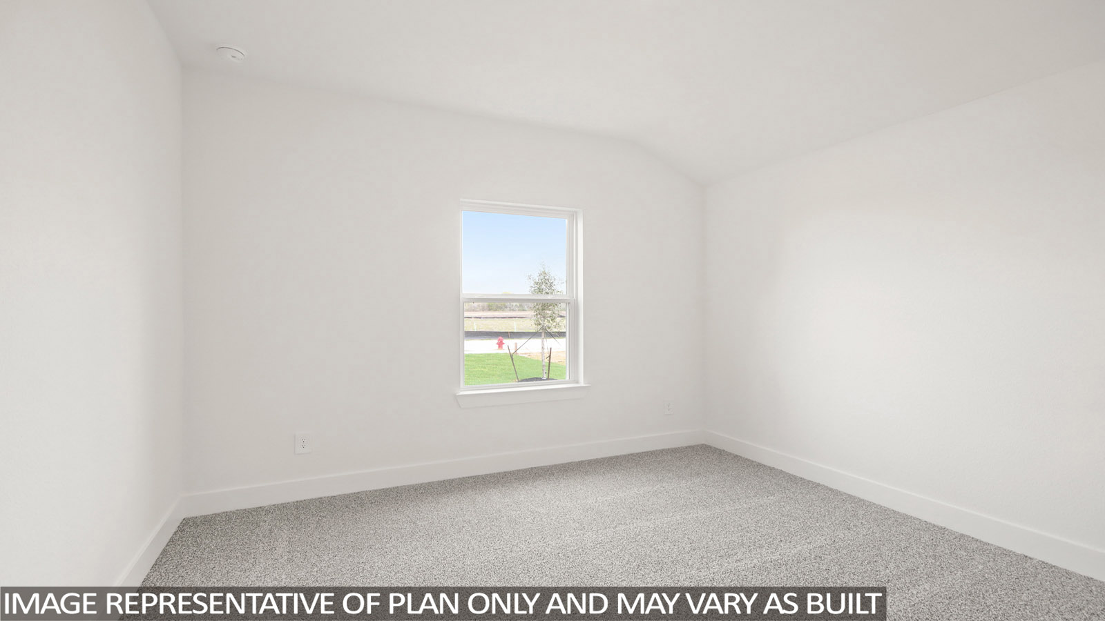 Secondary bedroom with bright window