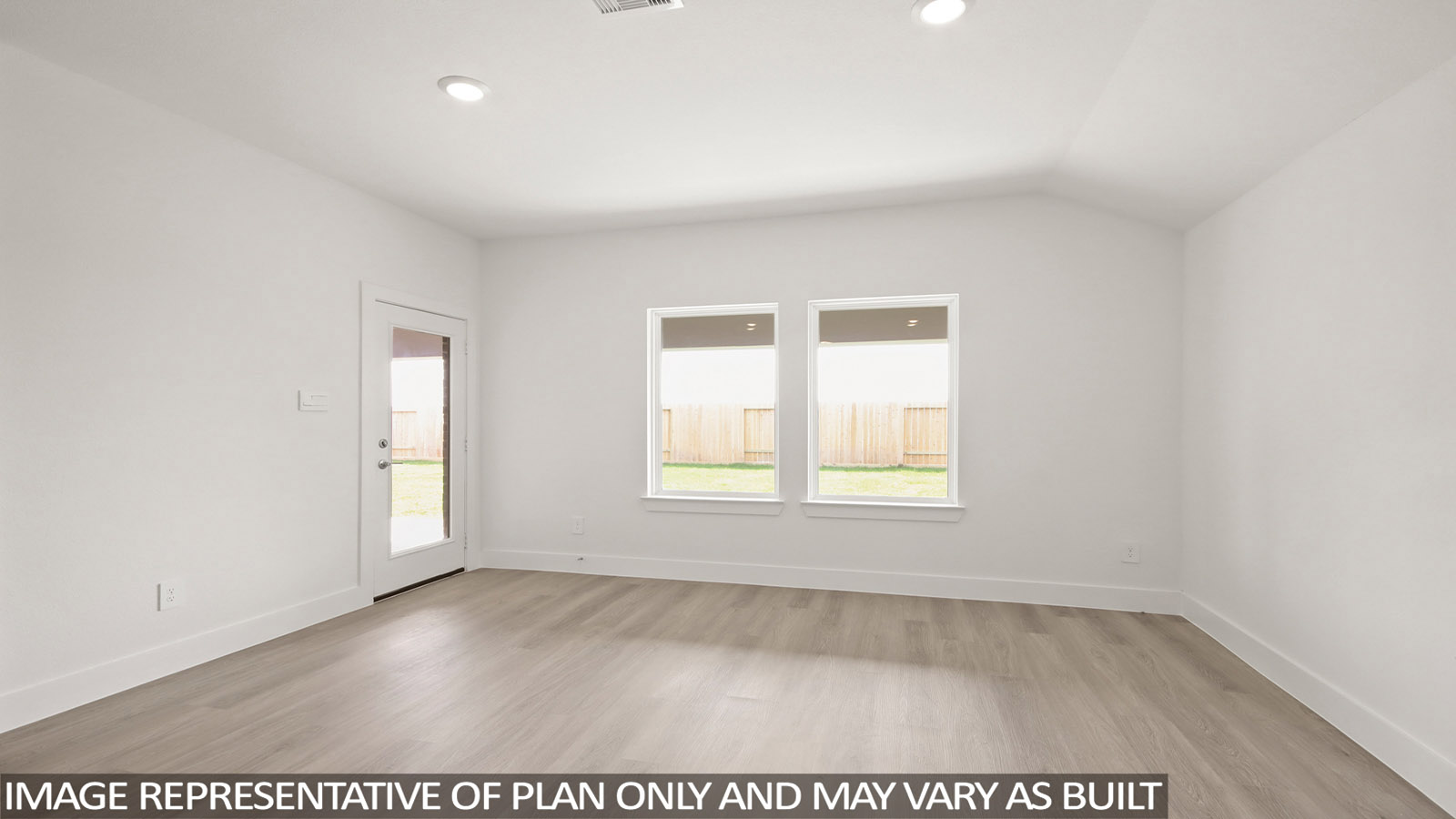 Dining area with vinyl flooring