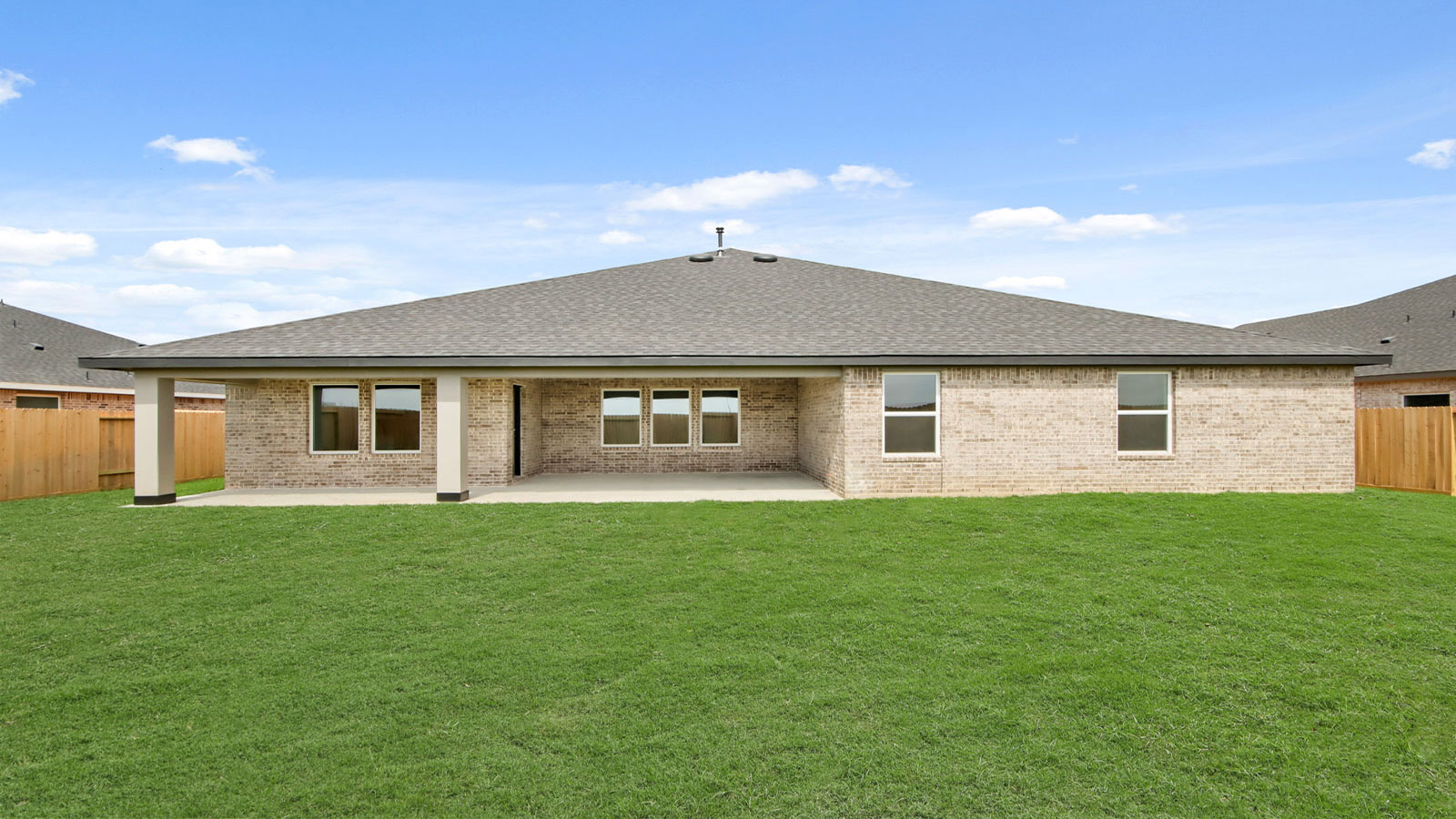 Single Story Home with spacious back patio