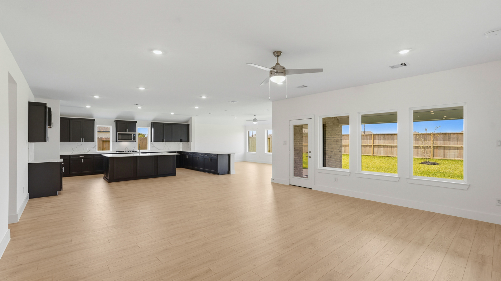 Kitchen with vinyl flooring