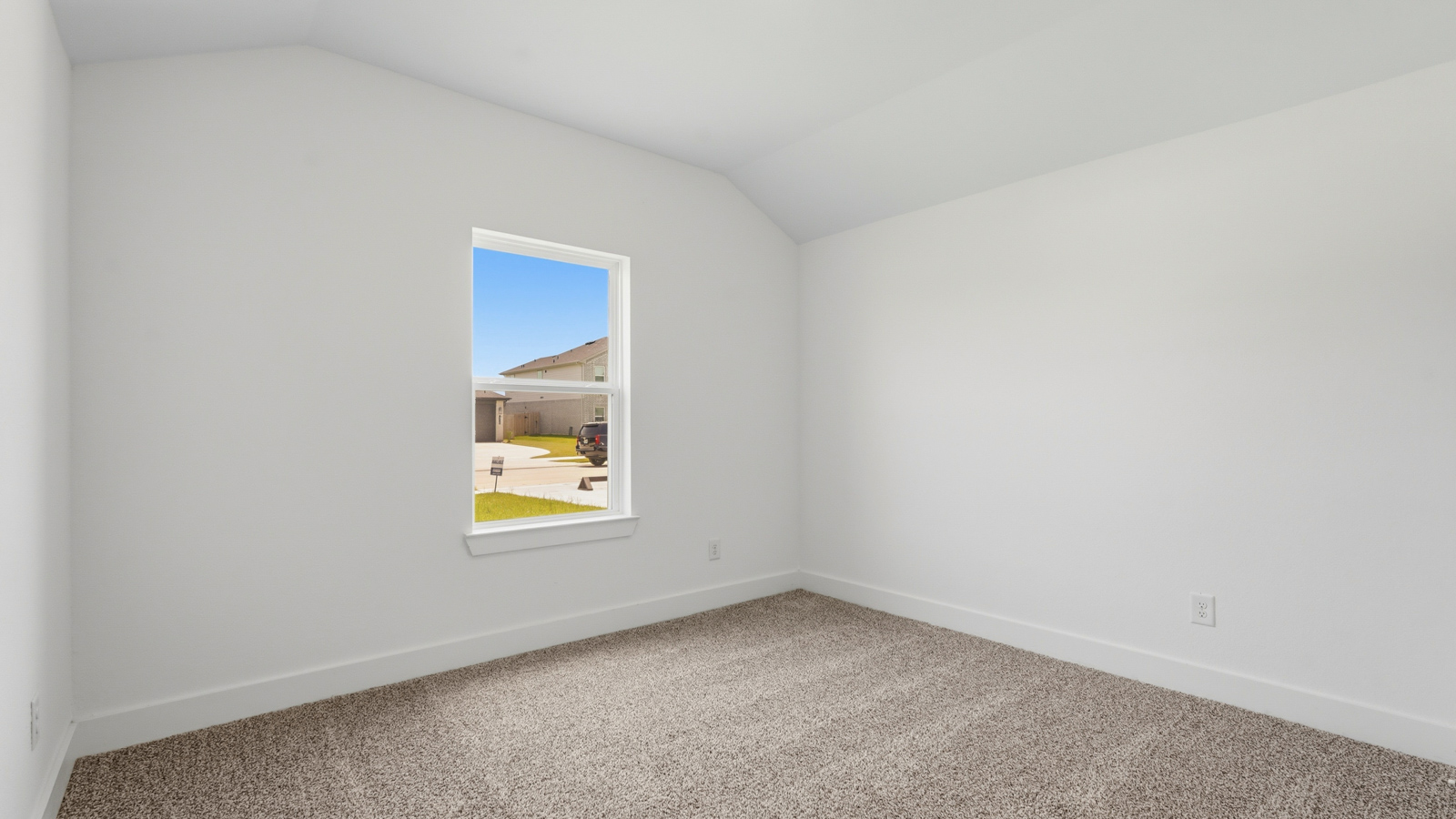 Secondary bedroom with bright window