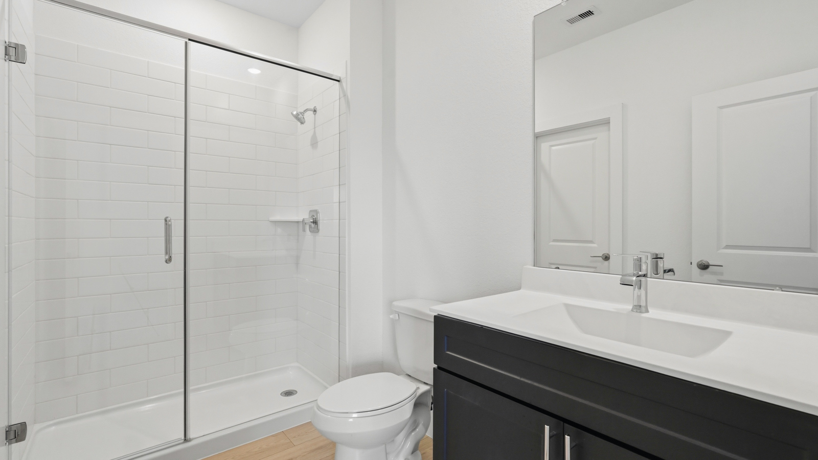 guest suite bathroom with walk in shower