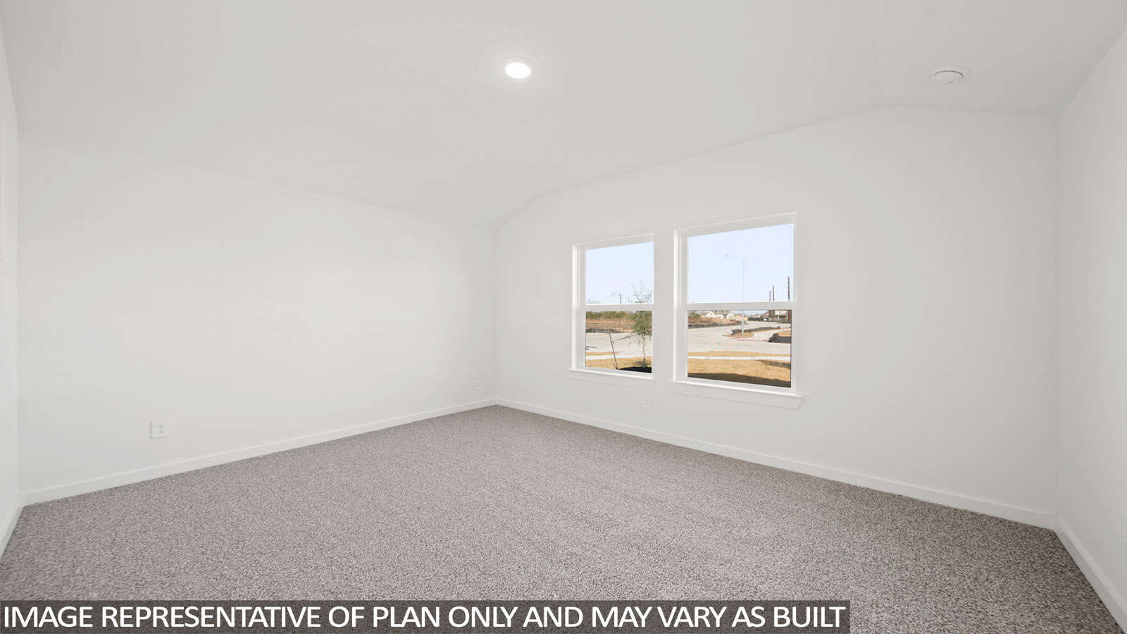 Secondary bedroom with bright window