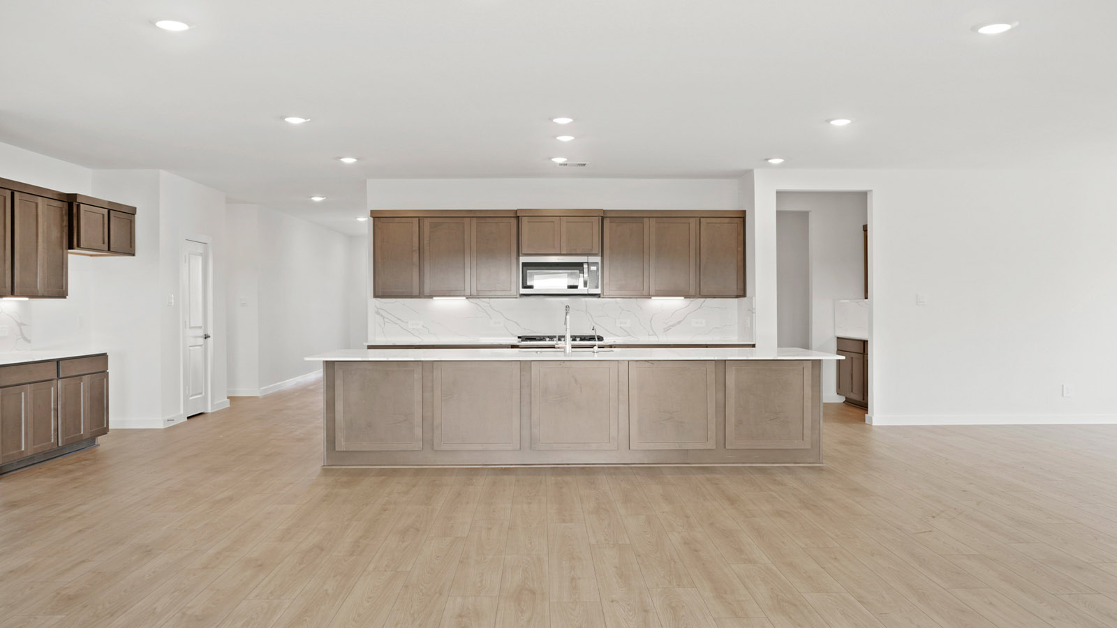 Kitchen with an island