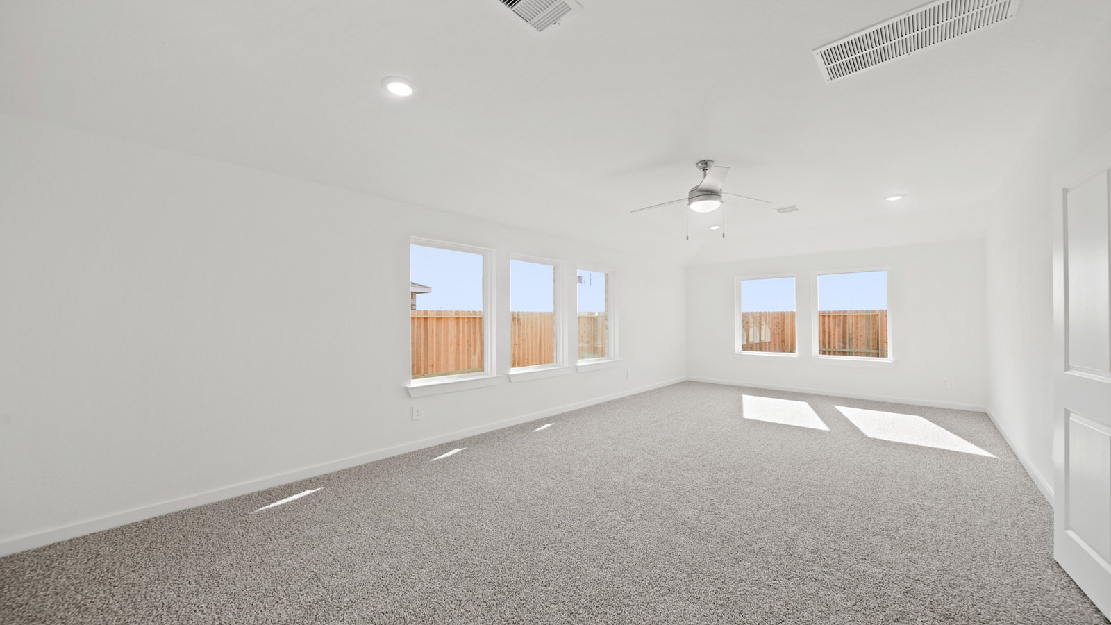 entertainment area with bright windows