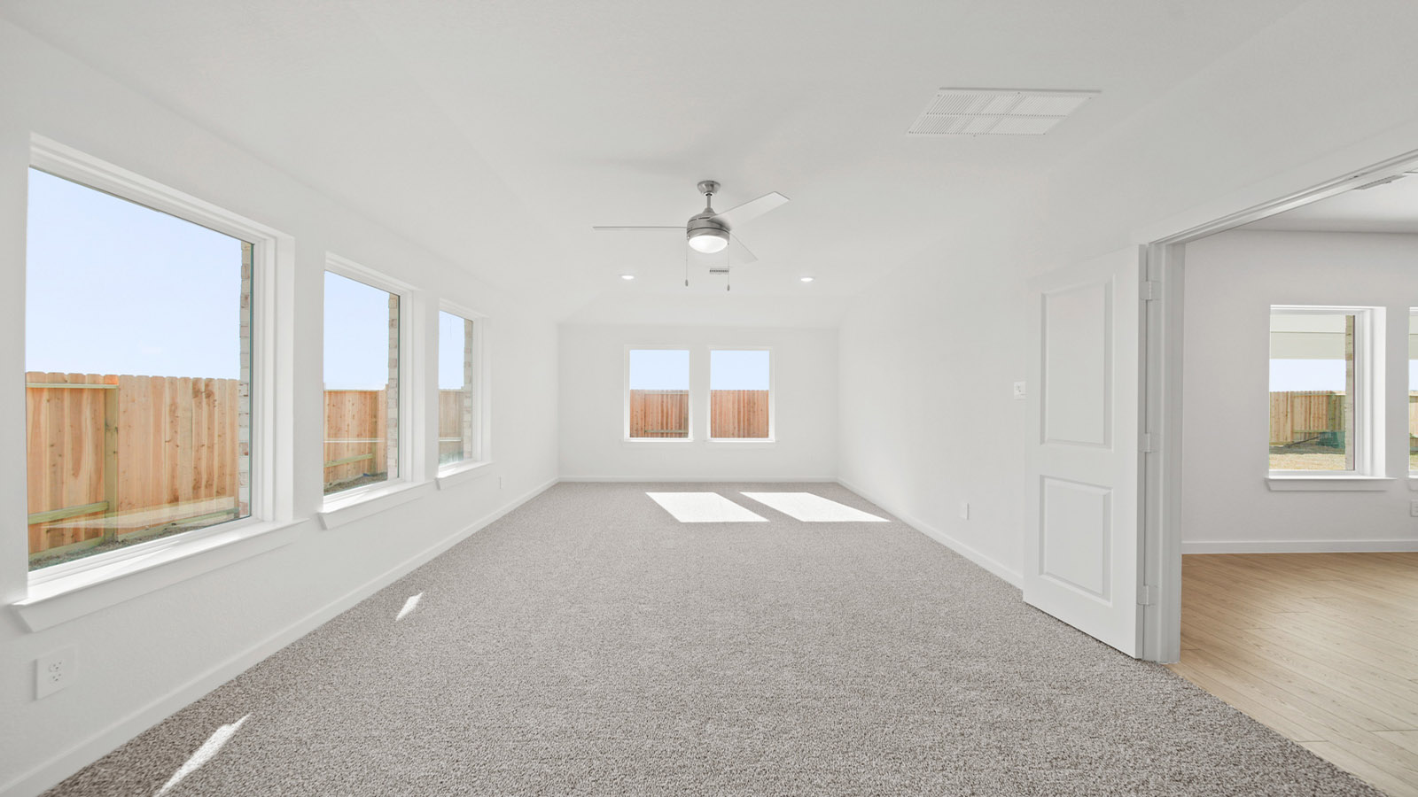 entertainment area with bright windows