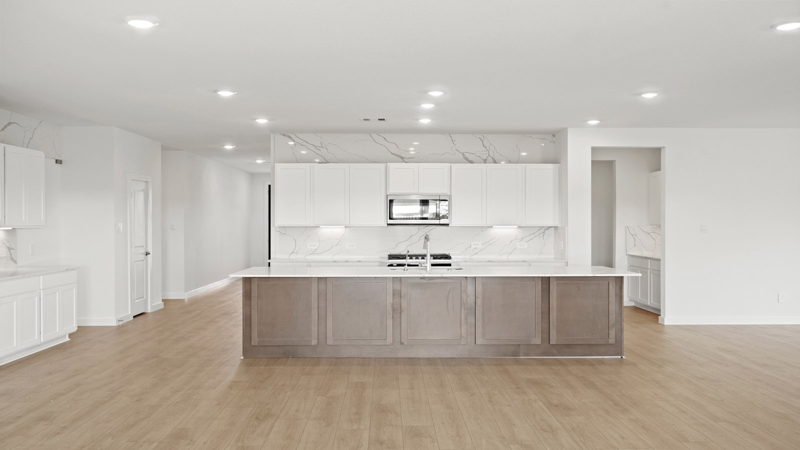 Kitchen with an island