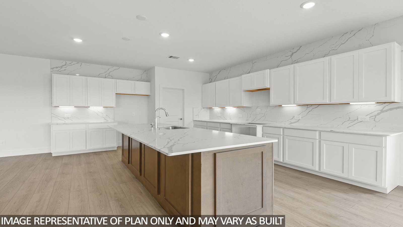 Kitchen with vinyl flooring