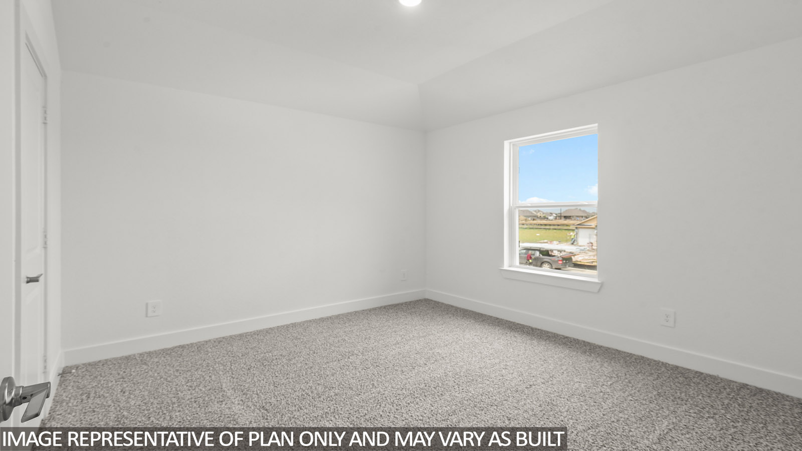 Secondary bedroom with bright window