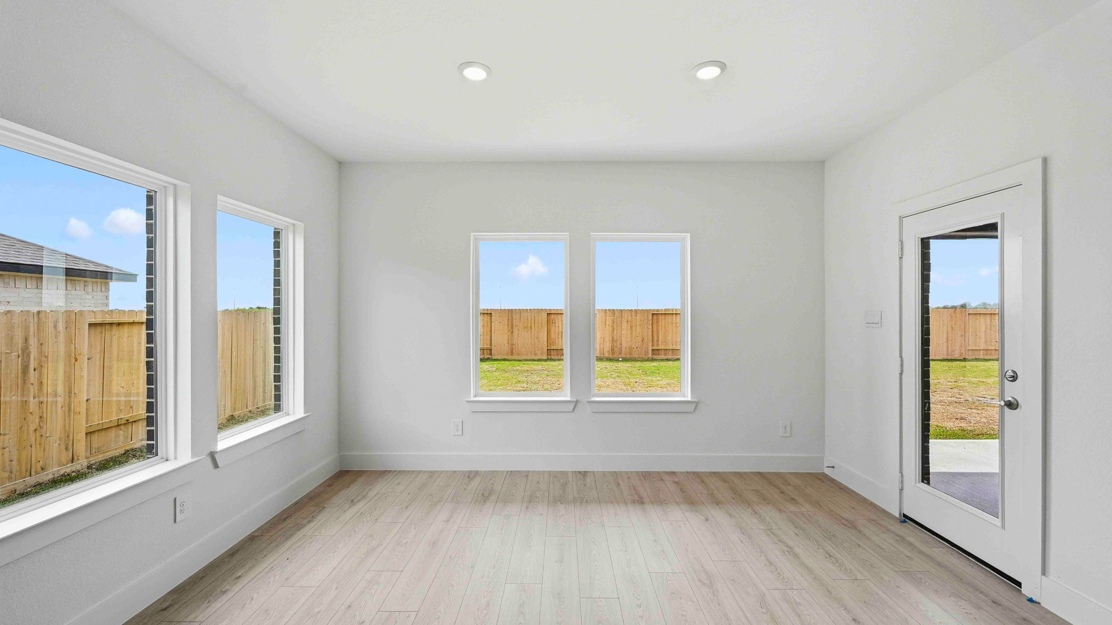 entertainment room with bright windows