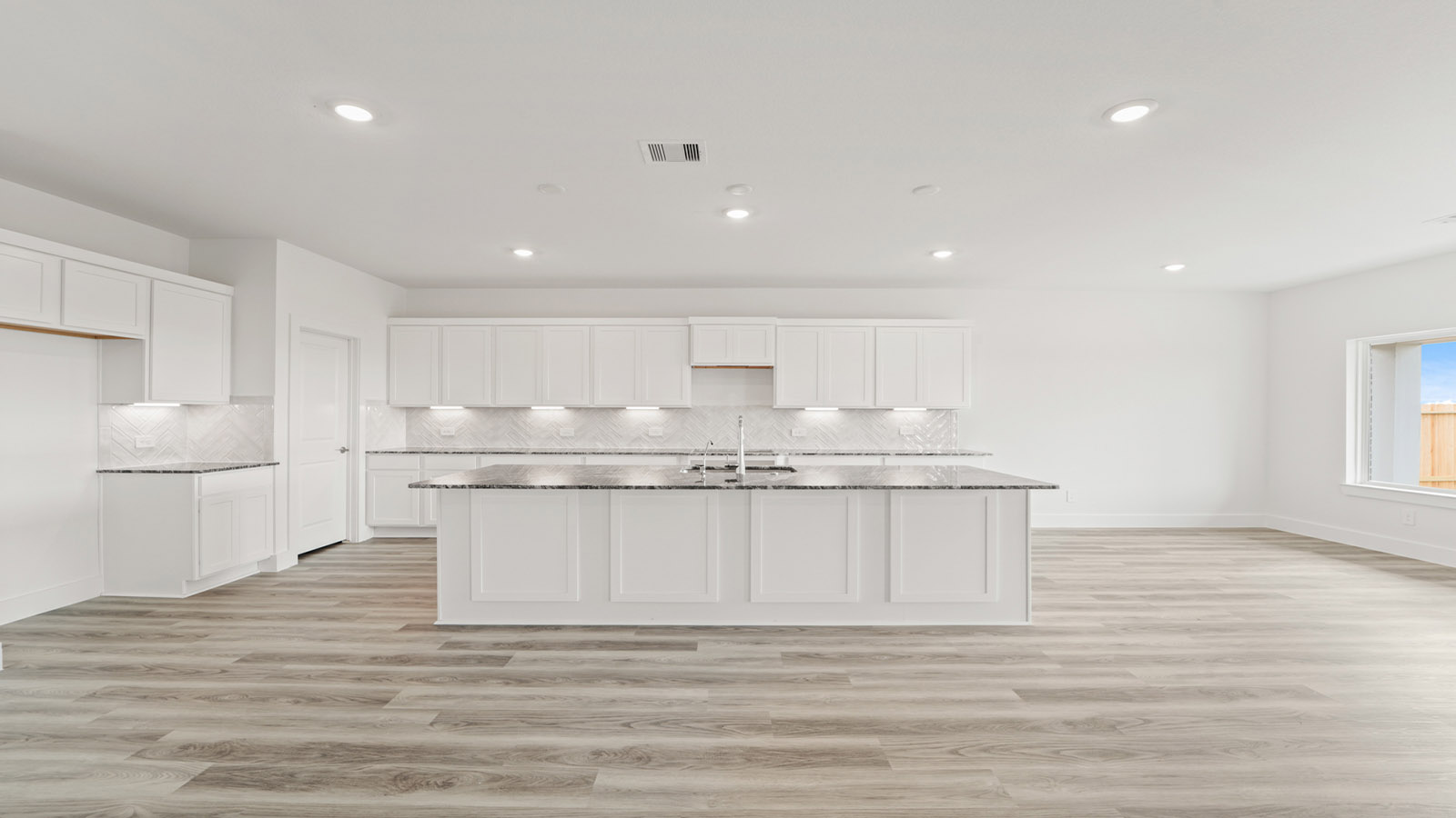 Kitchen with an island