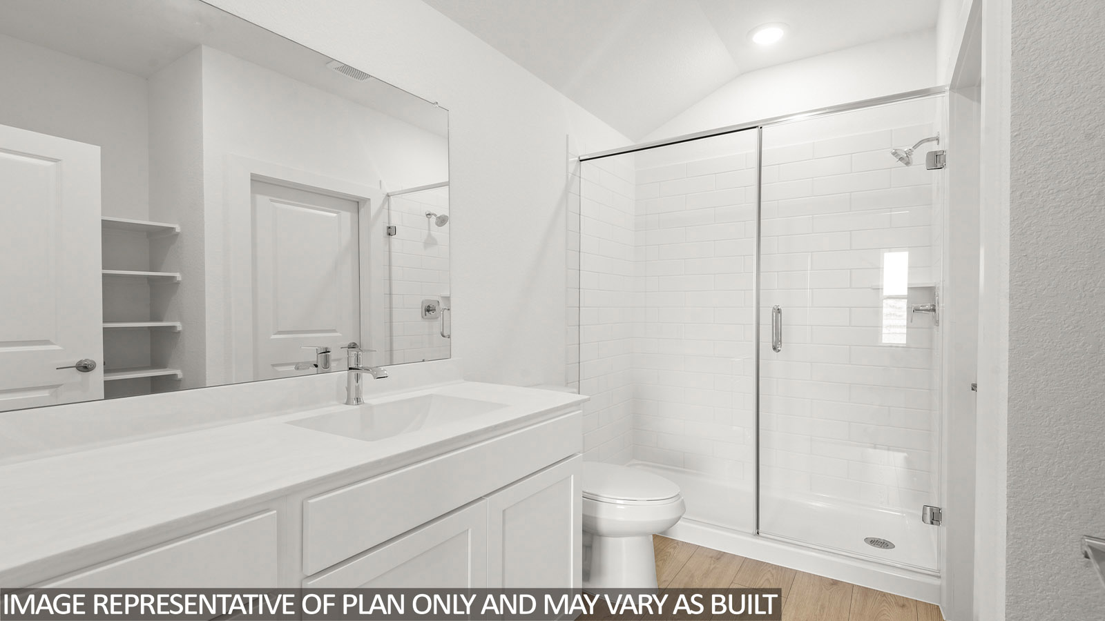 secondary bathroom with super shower
