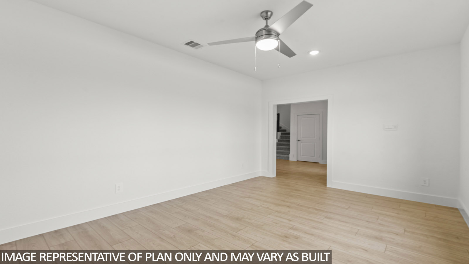 family room with vinyl flooring