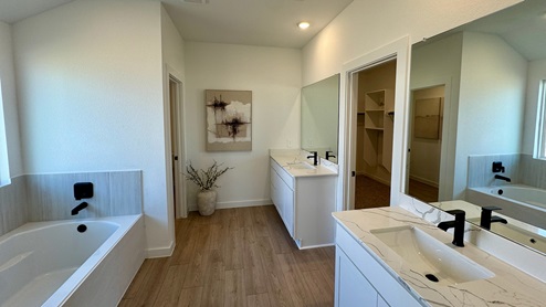 Large Primary Bath with Double Vanities