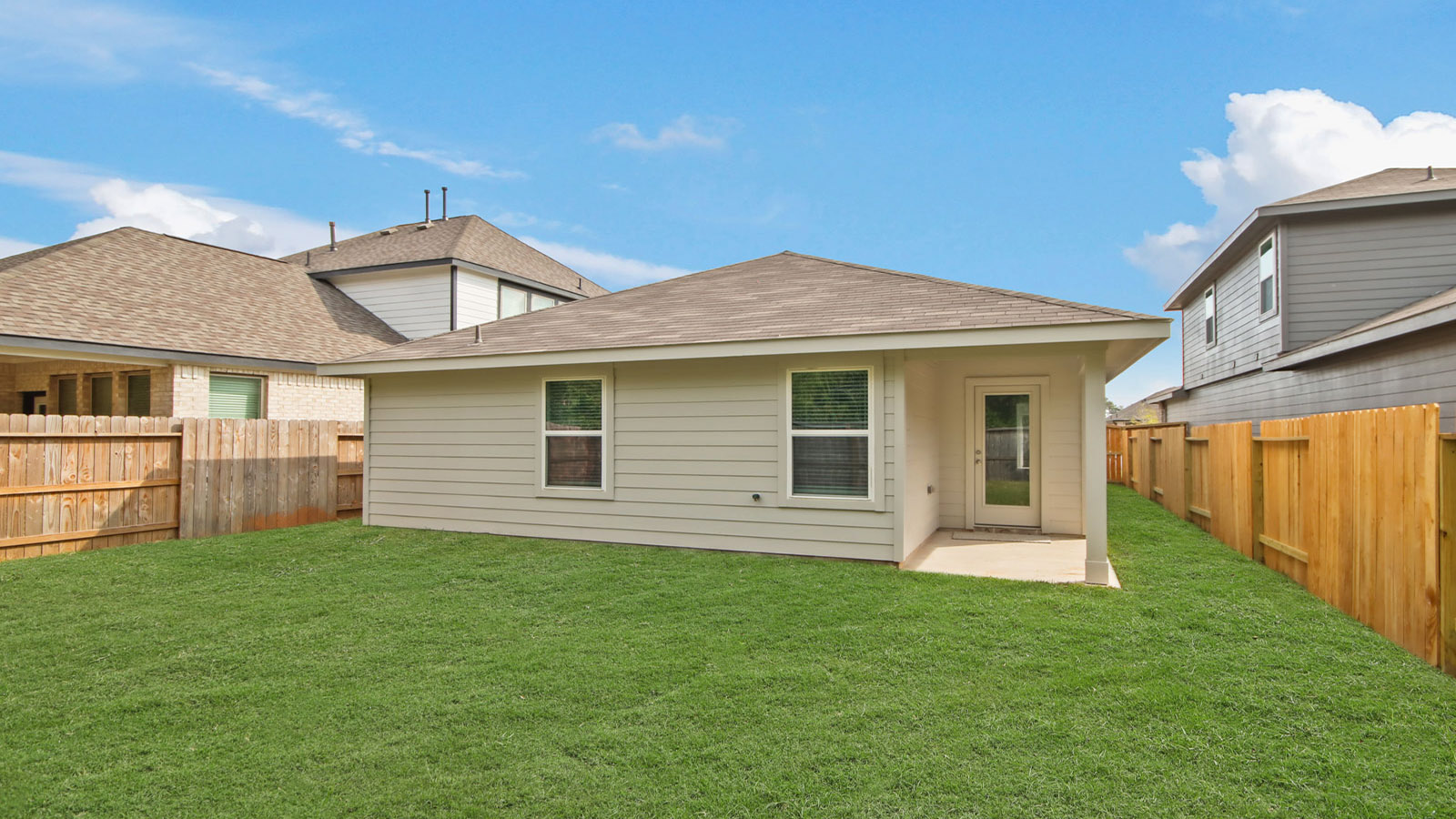 Fully Landscaped backyard