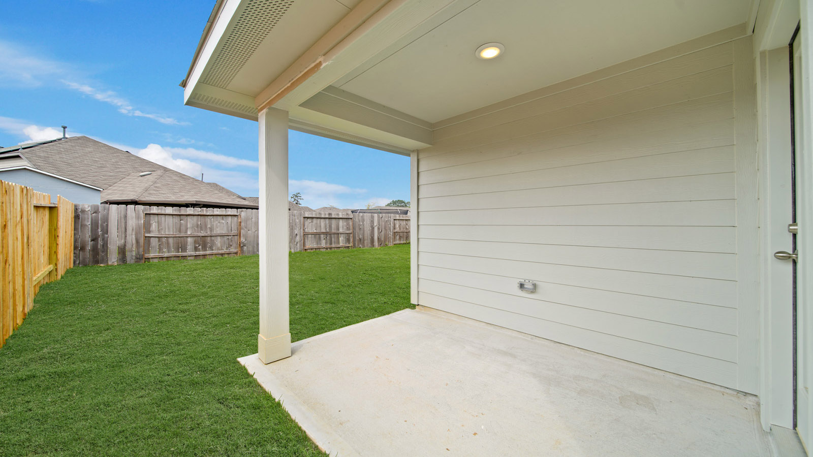 Fully Landscaped backyard