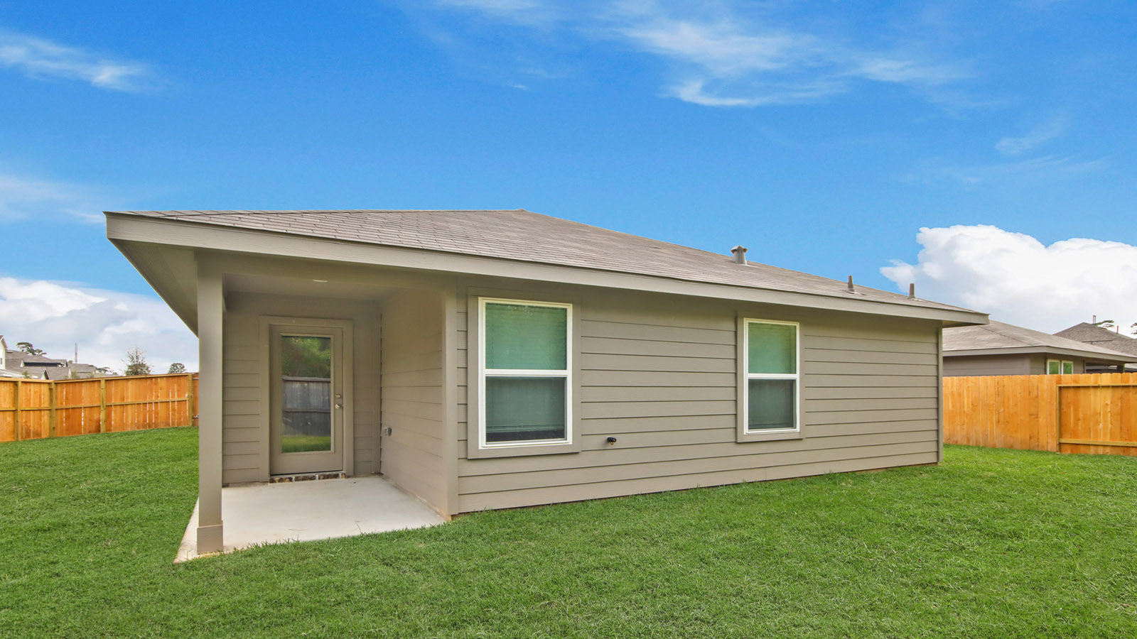 Fully Landscaped backyard