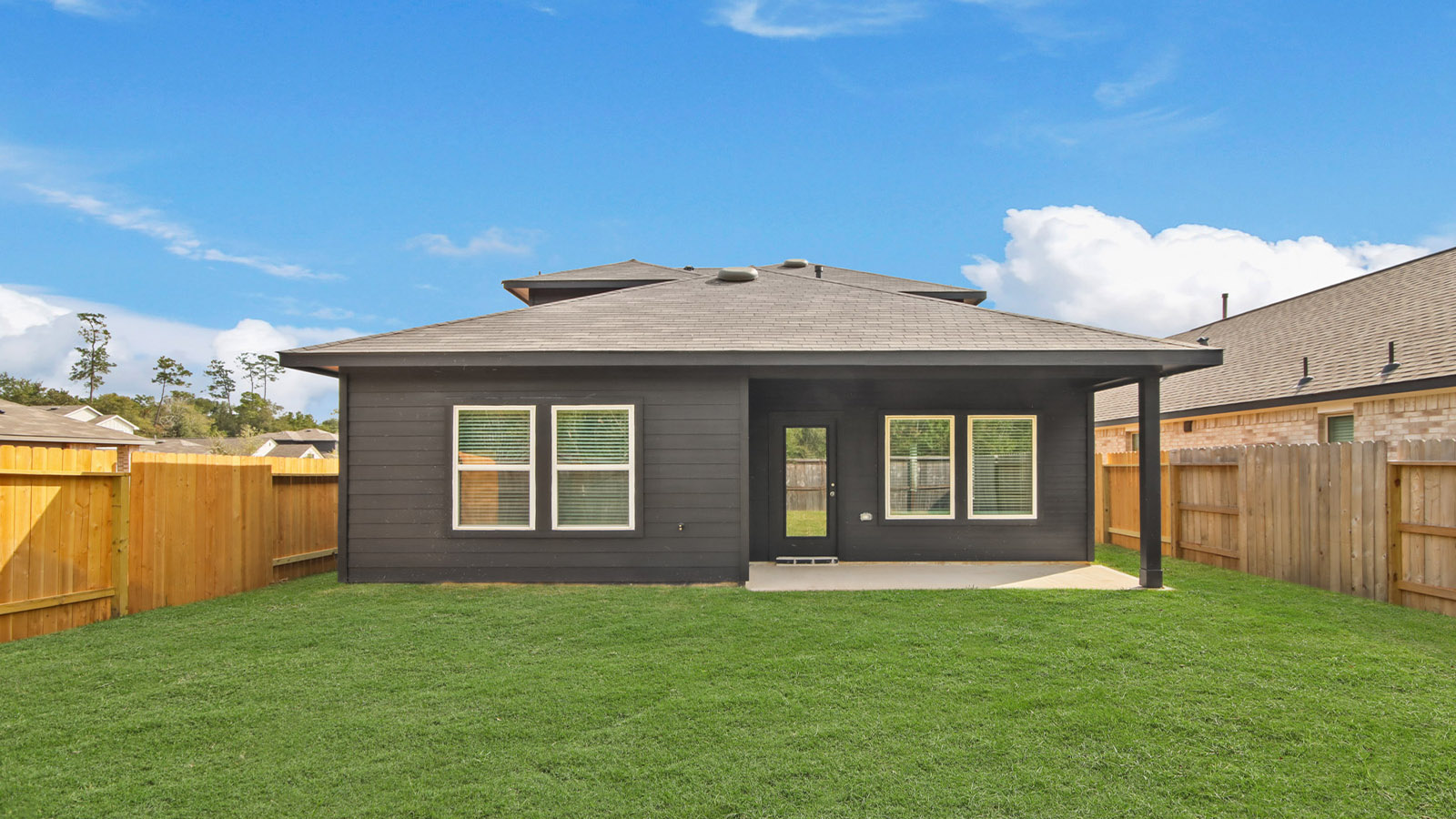 Fully Landscaped backyard