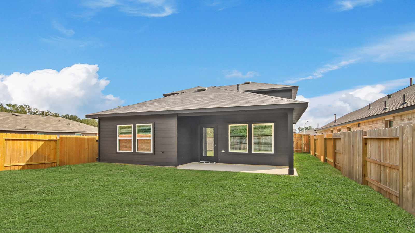 Fully Landscaped backyard