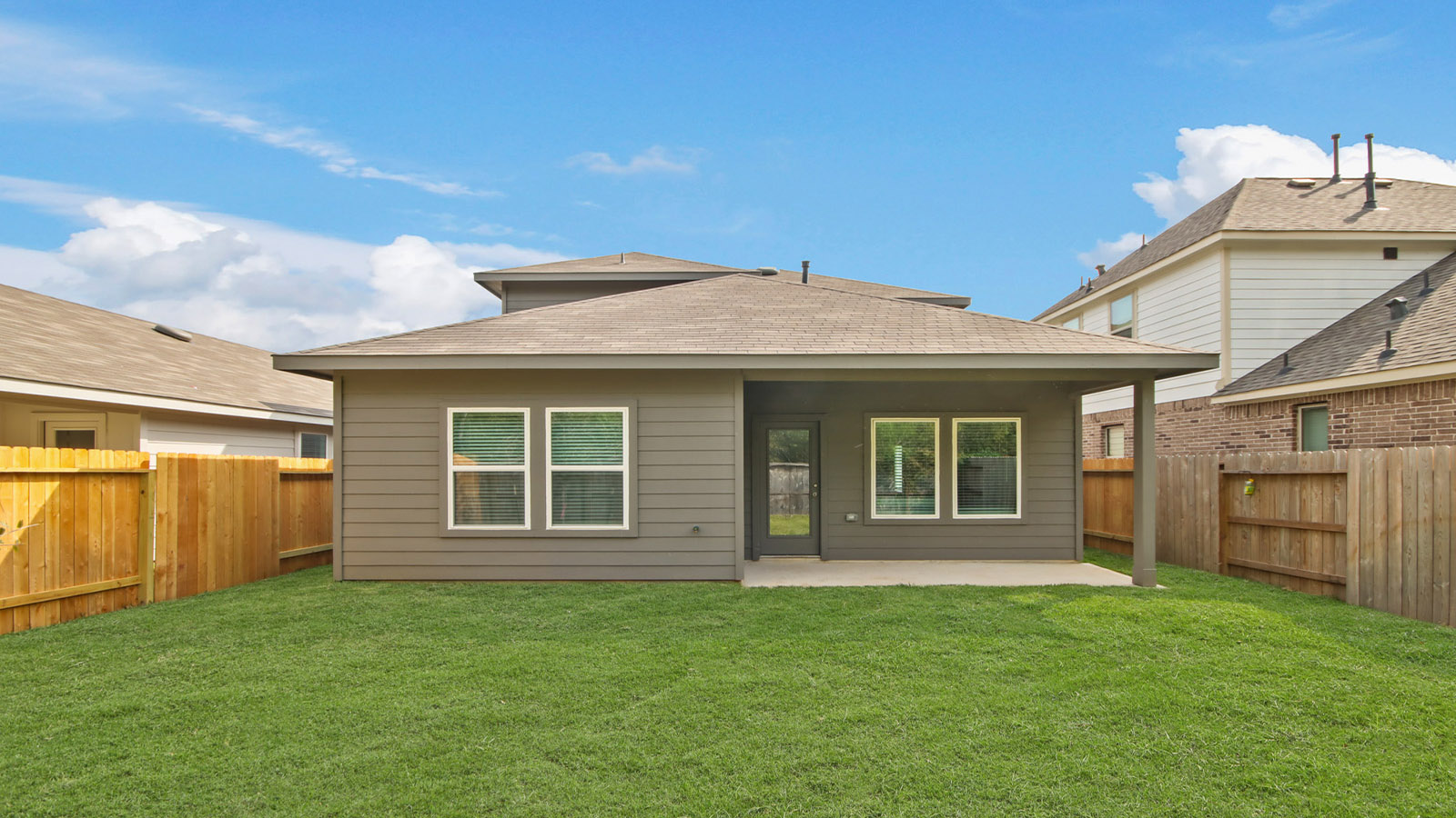 Fully Landscaped backyard