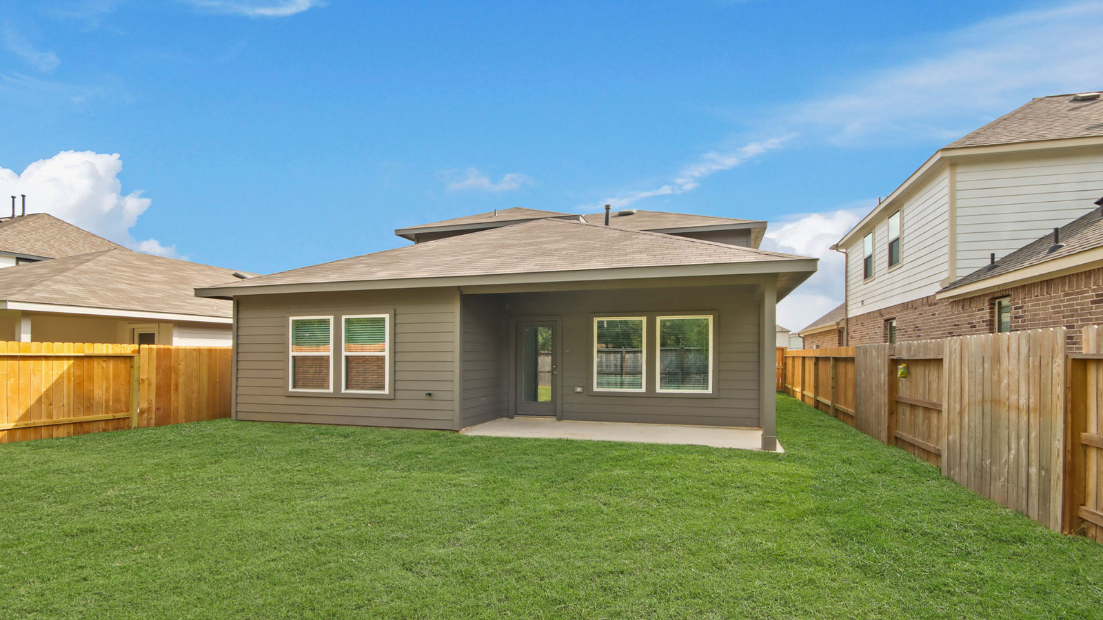 Fully Landscaped backyard