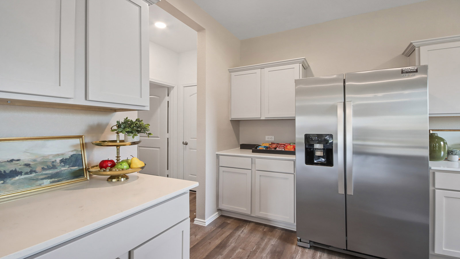 Open concept living, dining, and kitchen area