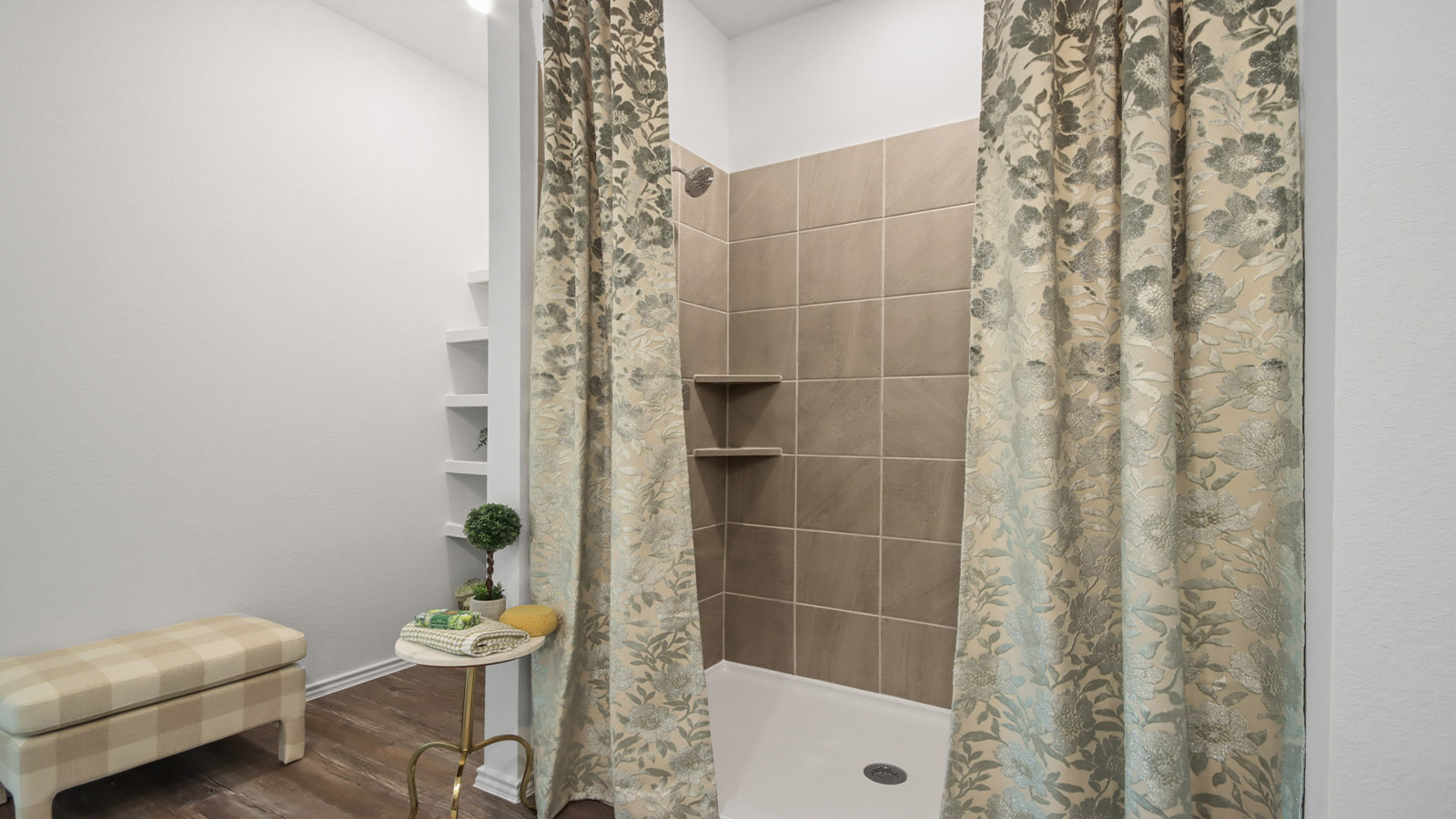 Primary bathroom with double sinks