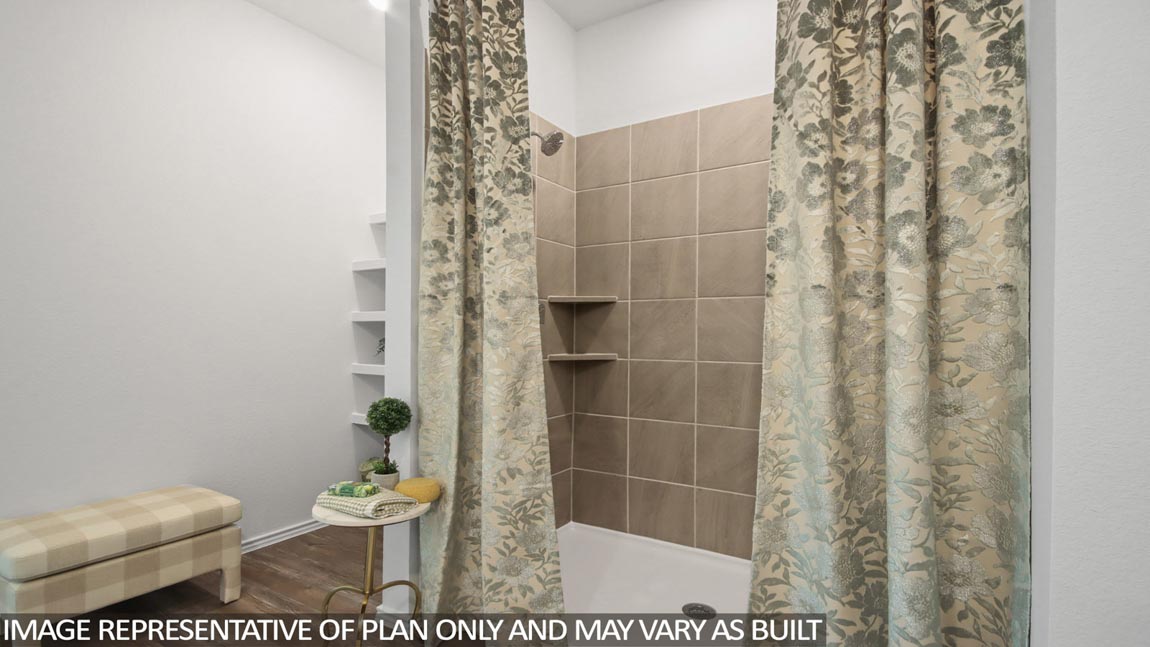 Primary bathroom with double sinks