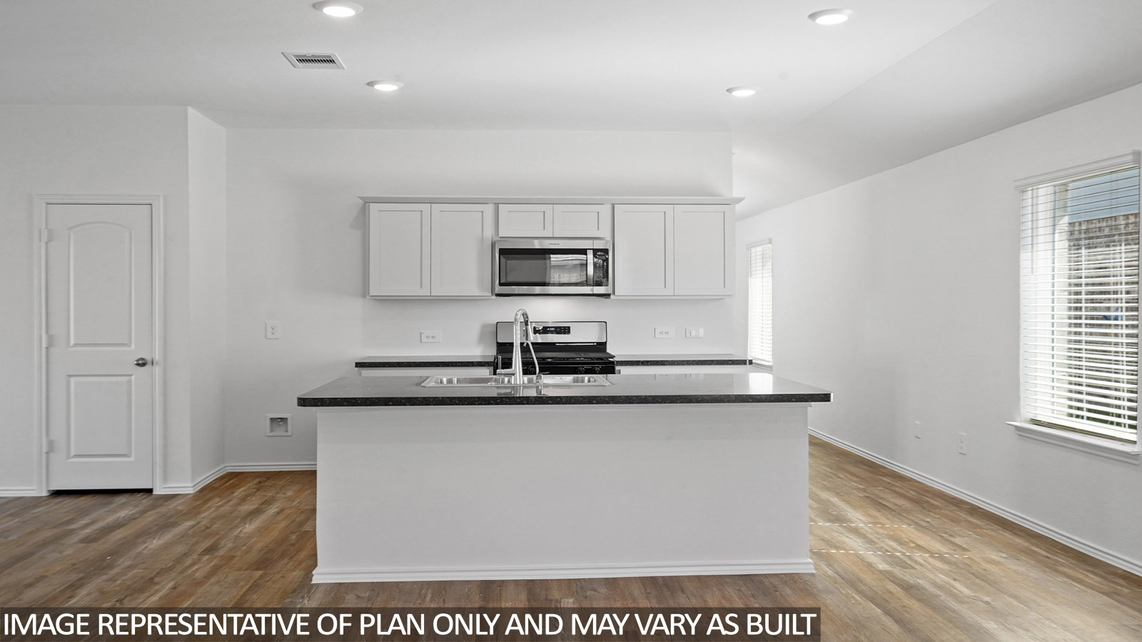 kitchen with island and stainless-steel appliances