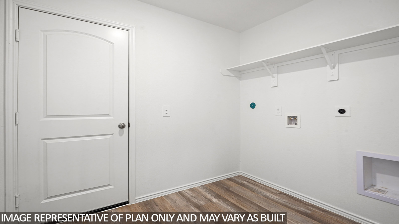 utility room with vinyl flooring